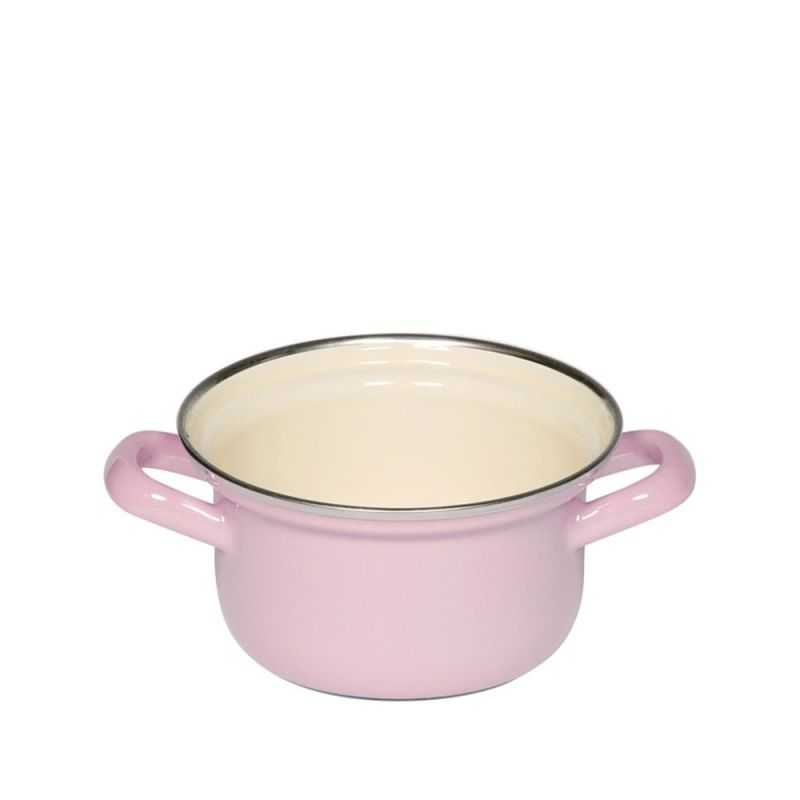 Faitout en émail Ø 12 cm rose