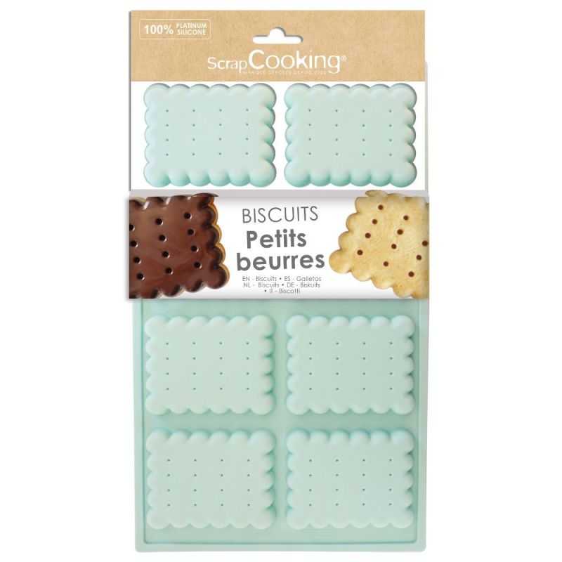 Moule en silicone pour 8 biscuits petits beurres maison