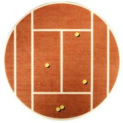 Pâte à sucre ronde pour gâteau thème tennis