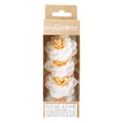 Lot de 4 camélias pour décoration pâtisserie