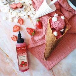 Nappage fraise pour décor de cakes design