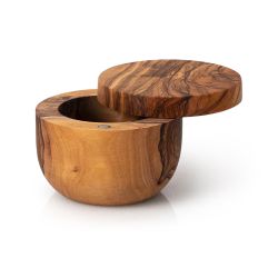 Boîte ronde en bois avec couvercle Ø 9,5 cm