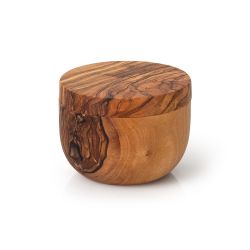 Boîte ronde en bois avec couvercle Ø 9,5 cm