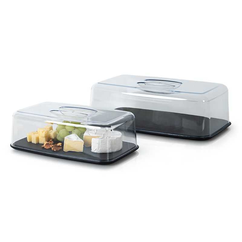 Plateau à fromage rectangulaire avec cloche