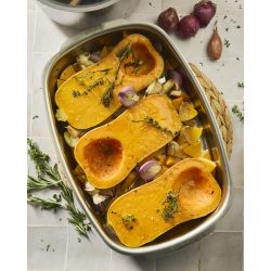 Plat à gratins pour cuissons au four et sur le feu.