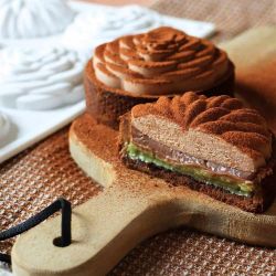 crème fondante et croustillante à la pistache
