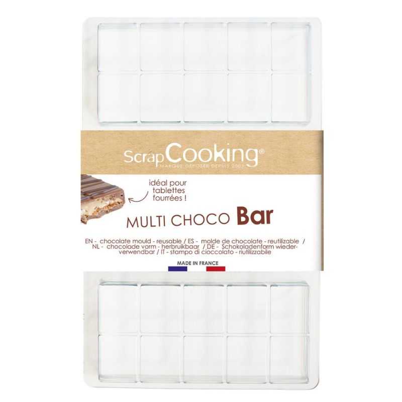 Moule pour 3 petites barres chocolatées