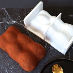 Moule en silicone pour réaliser un ourson en bûche de fêtes
