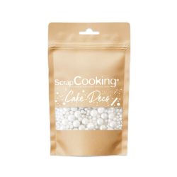 billes décoratives blanches nacrées 60g