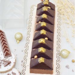 Ensemble de 2 moules à bûche "Royale" de Noël