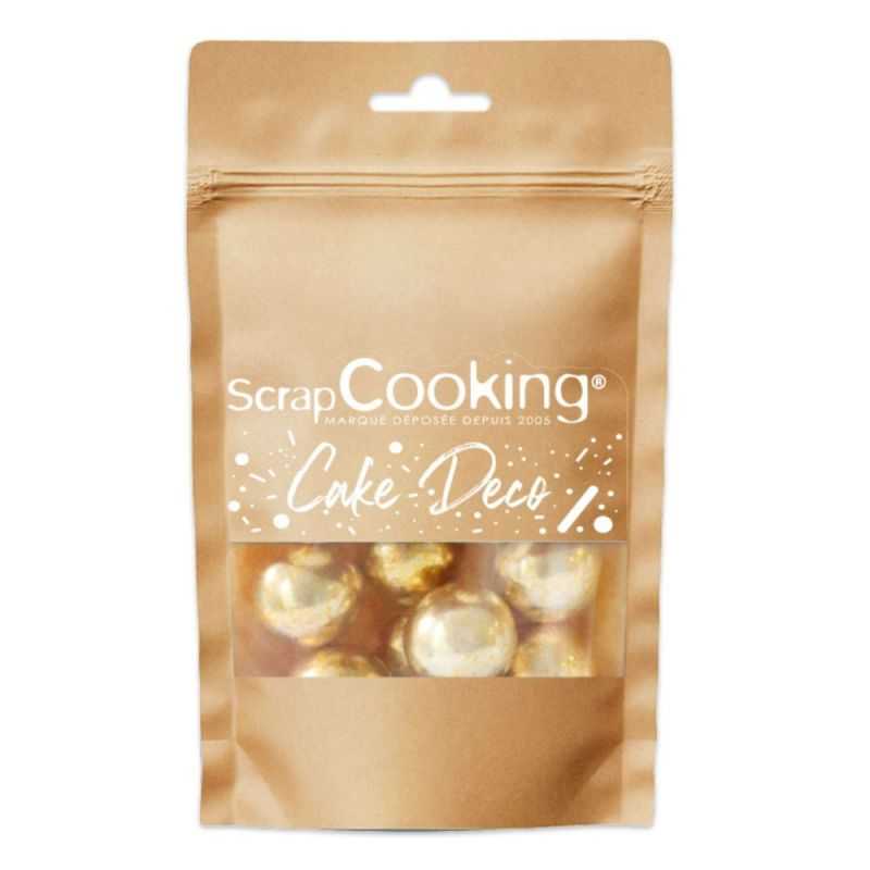 Perles dorées chocolat XXL comestibles