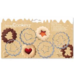 4 emporte‑pièces pour biscuits Linzer