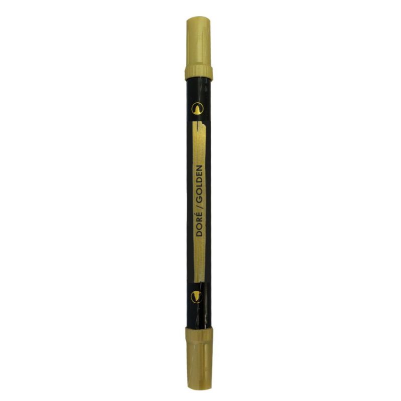 Stylo doré double pointe pour décor cake design