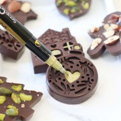 Stylo doré double pointe pour décor cake design