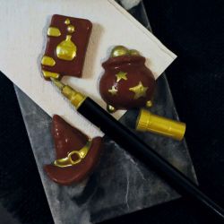 Stylo doré double pointe pour décor cake design
