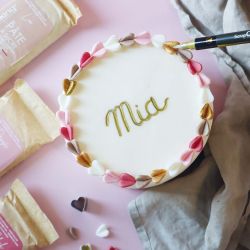 Stylo doré double pointe pour décor cake design