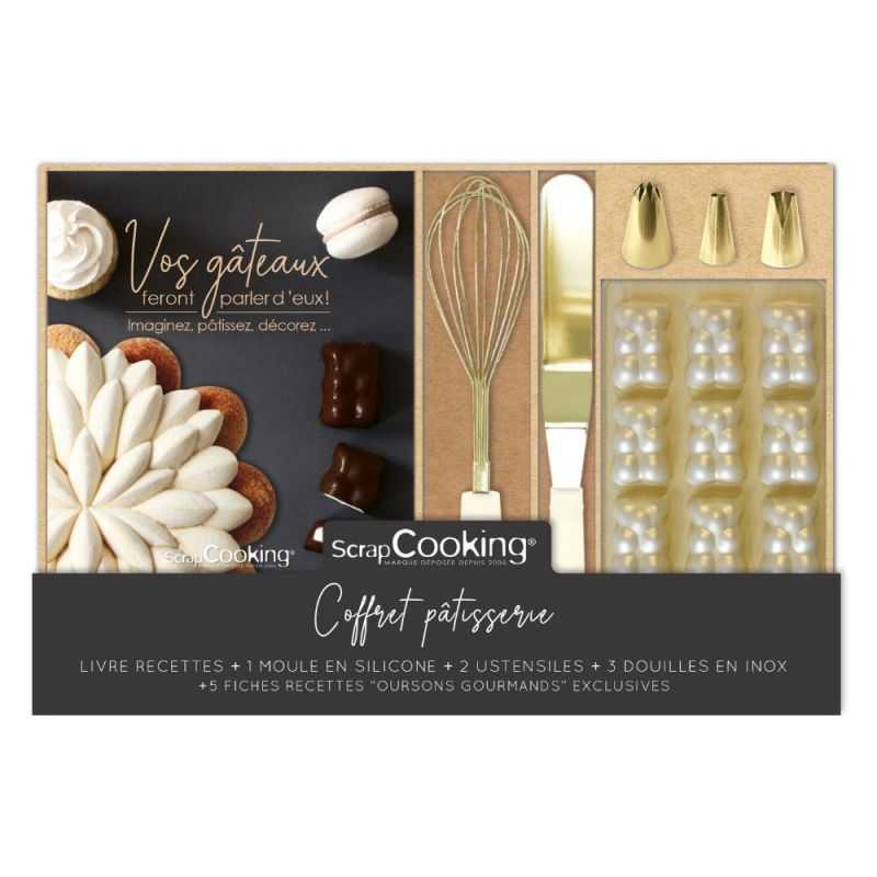 Coffret pâtisserie avec livre et accessoires