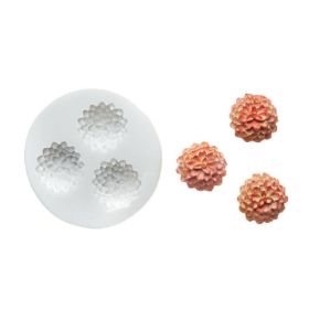 Moule silicone 3 fleurs ht 32 mm