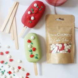 Décors sucrés tarte aux fraises meringuée 30g