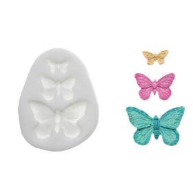 Moule silicone 3 papillons