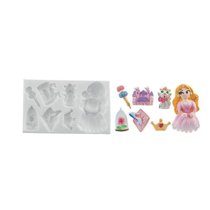 Moule silicone thème princesse HT 20mm