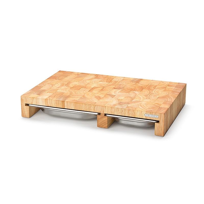 Planche à découper bois avec 3 tiroirs - Planche à découper