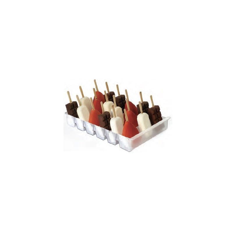 Moule à Glace Silicone 16 Mini Esquimaux avec bâtonnets SilikoMart :achat,  vente - Cuisine Addict