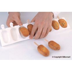 MOULE SILICONE PREMIUM 78 MADELEINES 48mm - MALLARD FERRIERE