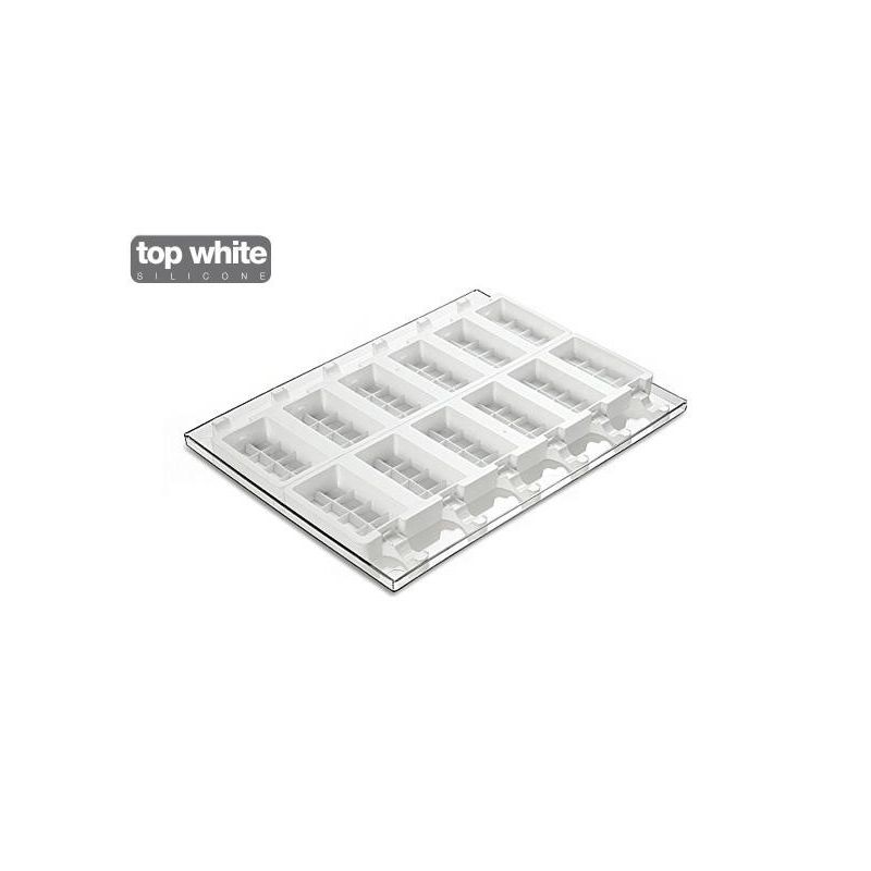 Moule à glace silicone 12 moules "choco" Stecco Flex