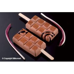 Moule à glace silicone 12 moules "choco" Stecco Flex