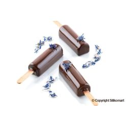 moule à glace silicone 10 barres arrondies