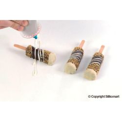 moule à glace silicone 10 barres arrondies