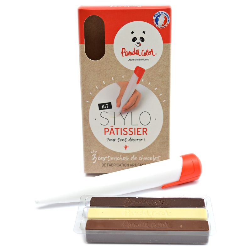 Kit stylo à pâtissier + 3 cartouches de chocolat