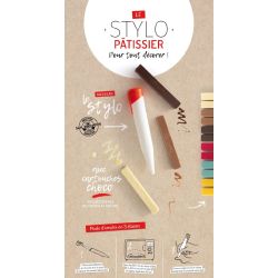 Contenu du coffret de stylo à pâtisser + 3 cartouches de chocolat