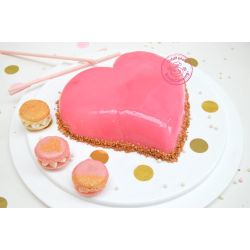 Entremet en forme de cœur