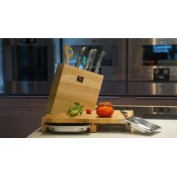 Range Couteaux et Ustensiles de Cuisine – Bois d'Hévéa - Bloc de