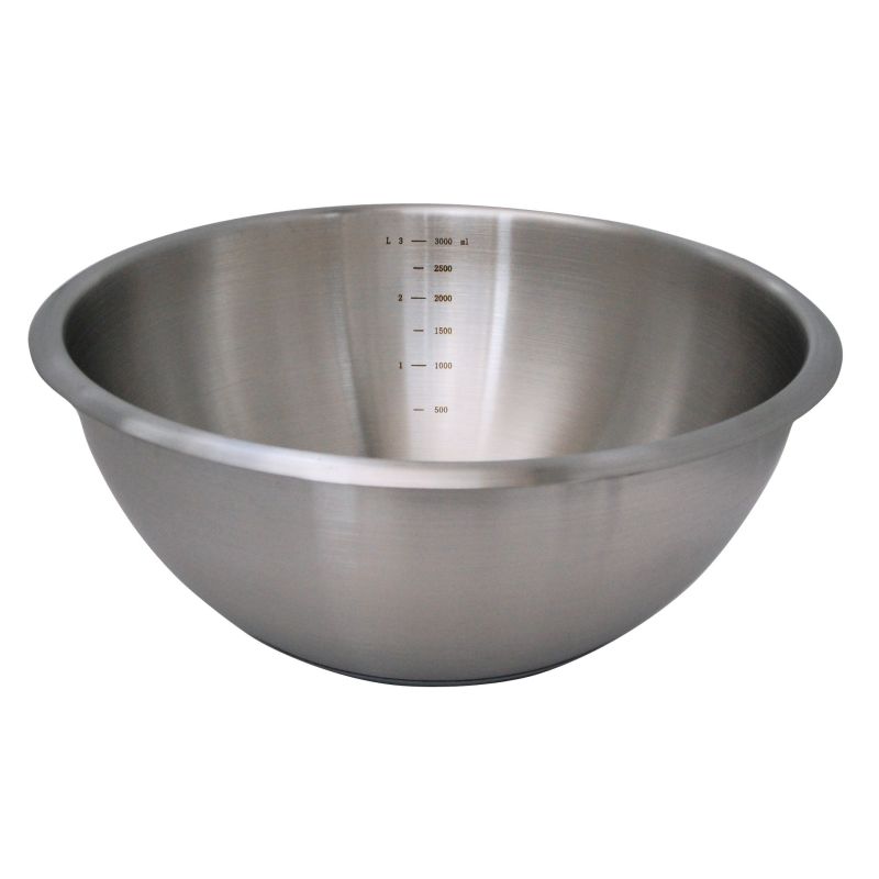 Bassine inox fond silicone