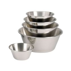 Bassine conique à fond plat inox