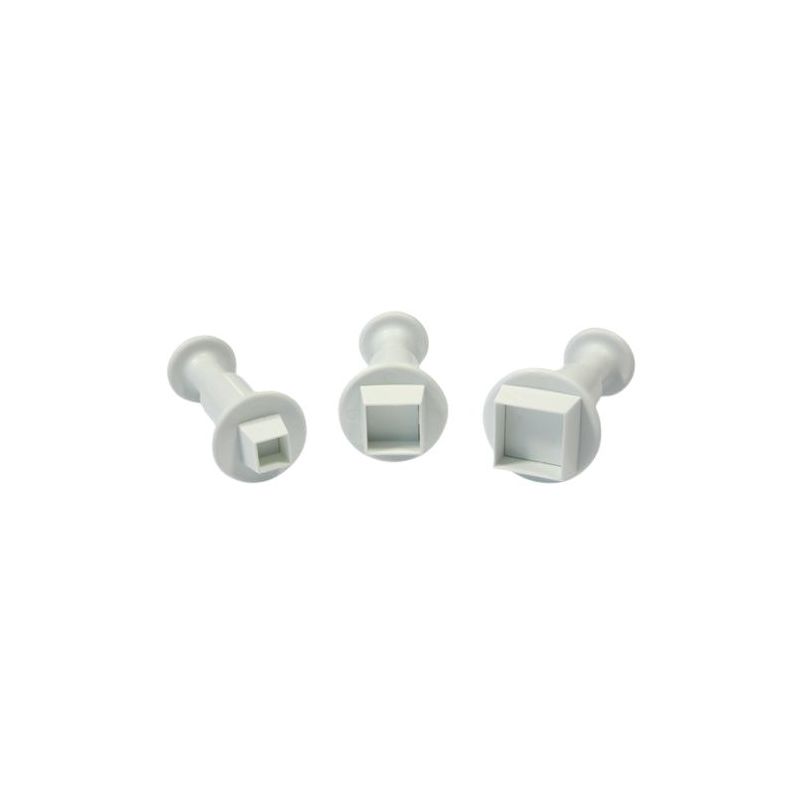 Lot de 3 emporte-pièces carré pour Cake design