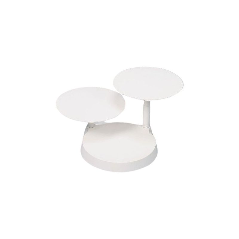 JUJOYBD Lot de 3 présentoirs à gâteaux ronds à 3 étages - Doré - Avec pied  - Support à dessert - Pour mariage, anniversaire, fête : : Cuisine  et Maison