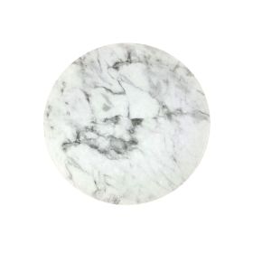 Support à gâteau marbré blanc