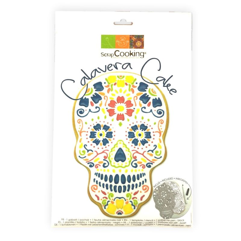 Pochoir Calavera Cake