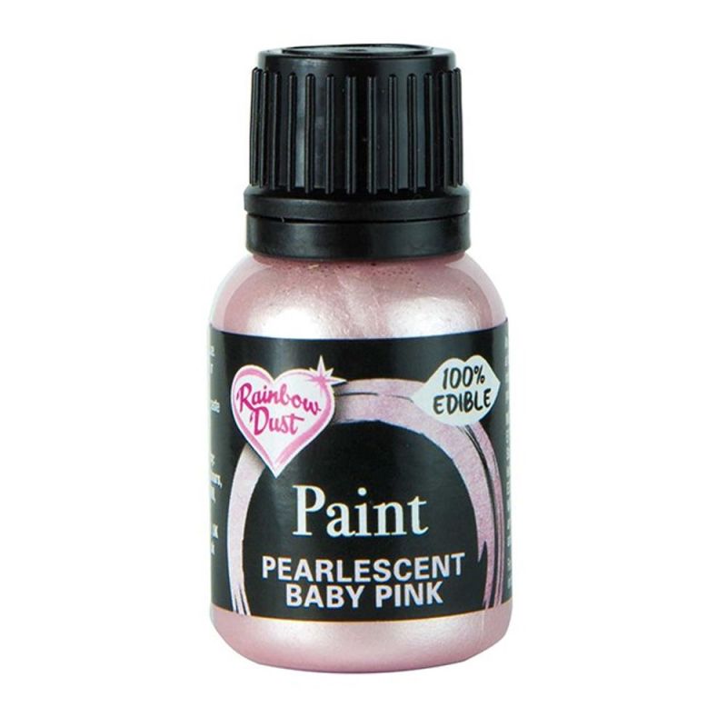 Peinture alimentaire métallique Rose