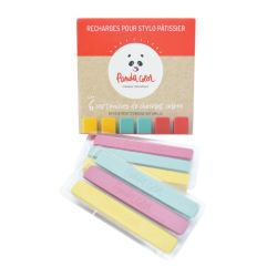 Kit de 6 cartouches pour stylo chocolat