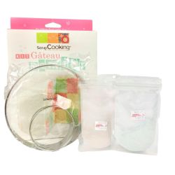 Contenu du kit gâteau damier