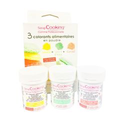 Contenu du kit de colorants alimentaires pastel