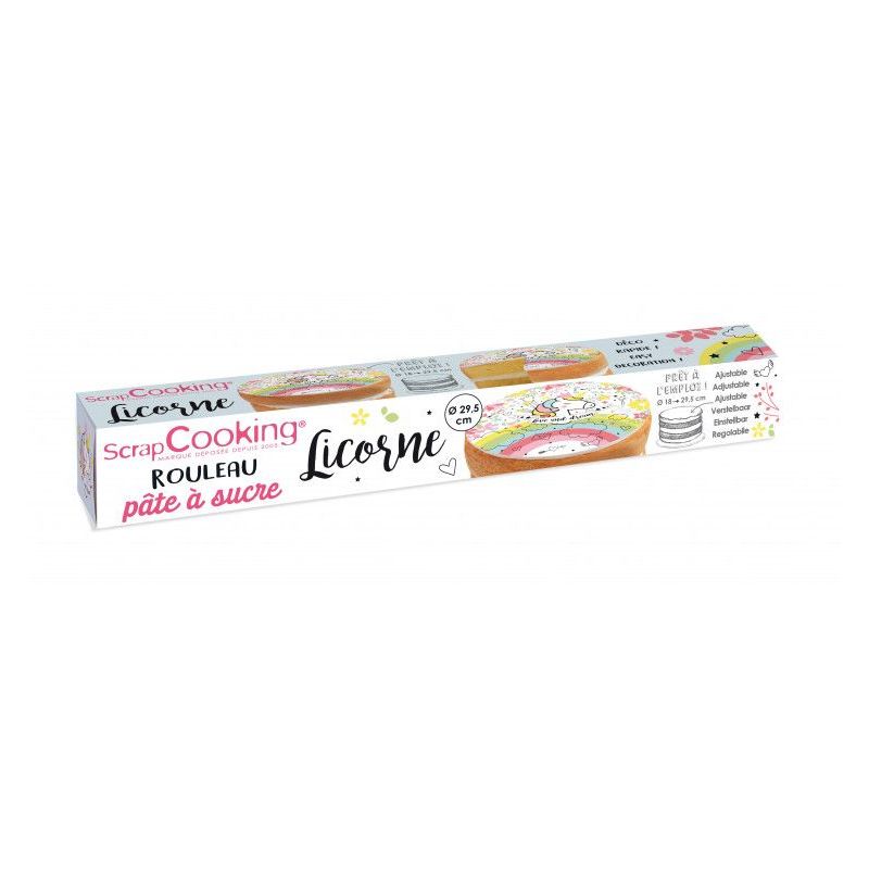 Rouleau de pâte à sucre licorne – 150 g