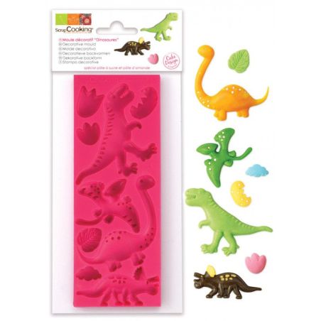 Moule silicone « Dinosaures »