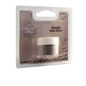 Poudre colorée effet soie 3g - Argent Sombre Métallique
