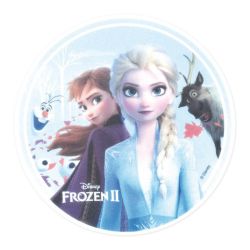 Disque en azyme avec Anna, Elsa, Olaf et Sven